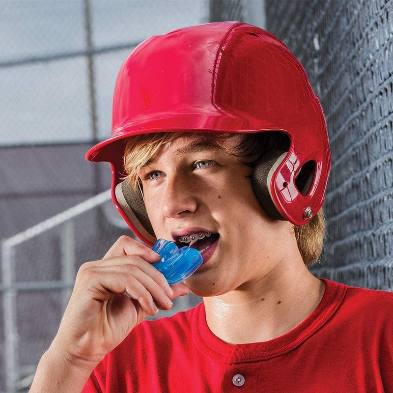 Under Armour Mouth Guard for Braces, Sports Mouthguard for Football, Lacrosse, Hockey, Basketball, Strapless, Youth & Adult Sporting Goods > Outdoor Recreation > Winter Sports & Activities Shock Doctor   