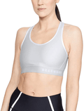 Under Armour Women's Armour Mid Keyhole Sports Bra Apparel & Accessories > Clothing > Underwear & Socks > Bras Under Armour Halo Gray (014)/Metallic Silver Large 