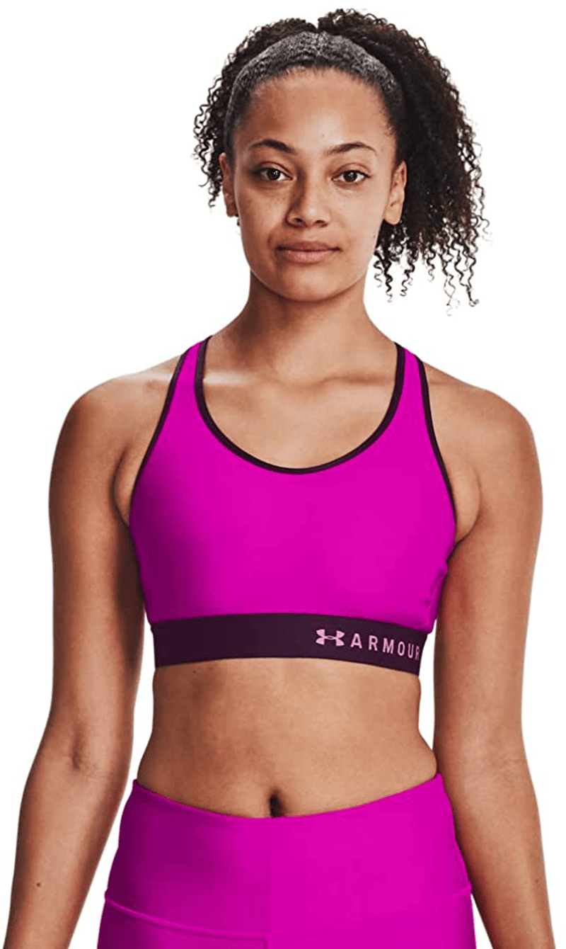 Under Armour Women's Armour Mid Keyhole Sports Bra Apparel & Accessories > Clothing > Underwear & Socks > Bras Under Armour Meteor Pink (660)/ Planet Pink Small 