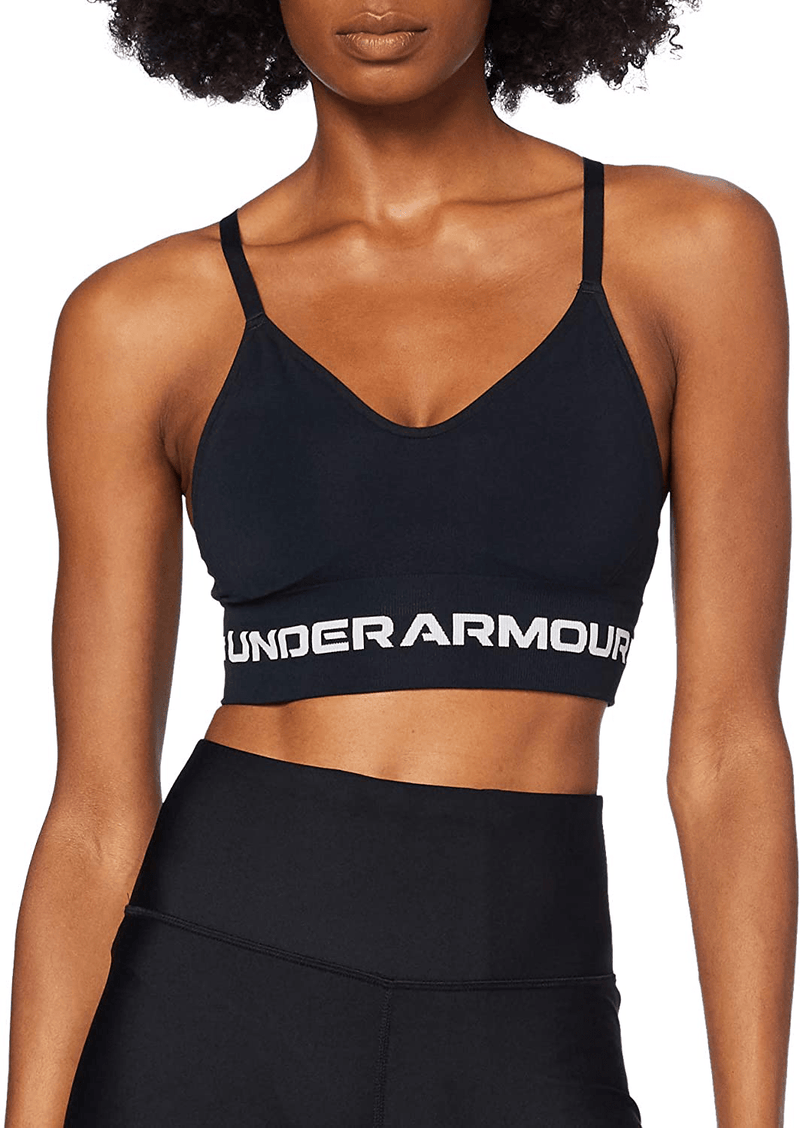 Under Armour Women's Seamless Low Impact Long Bra Apparel & Accessories > Clothing > Underwear & Socks > Bras Under Armour Apparel Black (001)/Halo Gray X-Large 