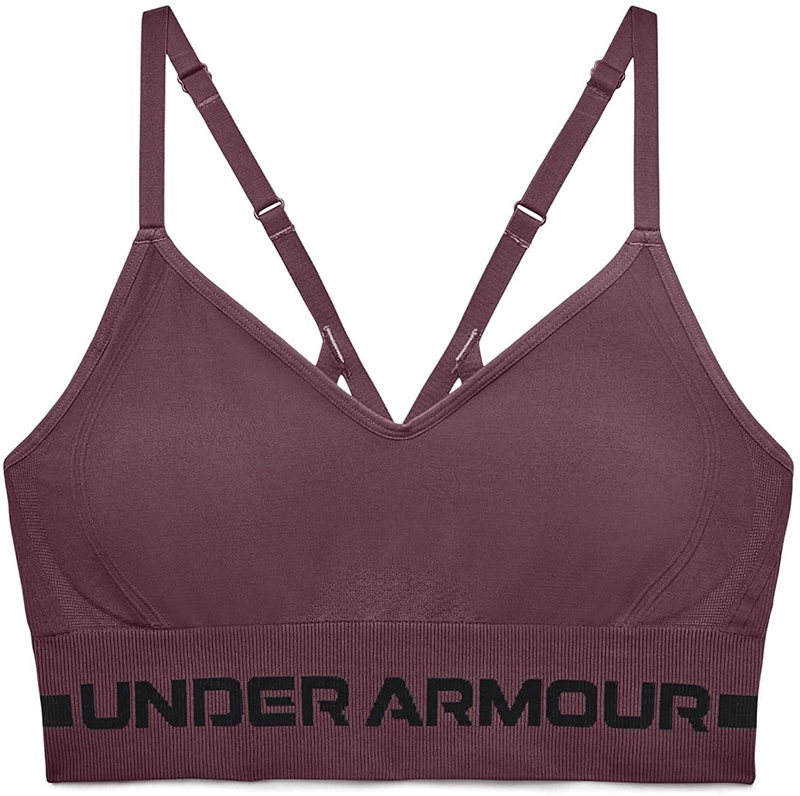 Under Armour Women's Seamless Low Impact Long Bra Apparel & Accessories > Clothing > Underwear & Socks > Bras Under Armour Ash Plum (554)/Black Large 