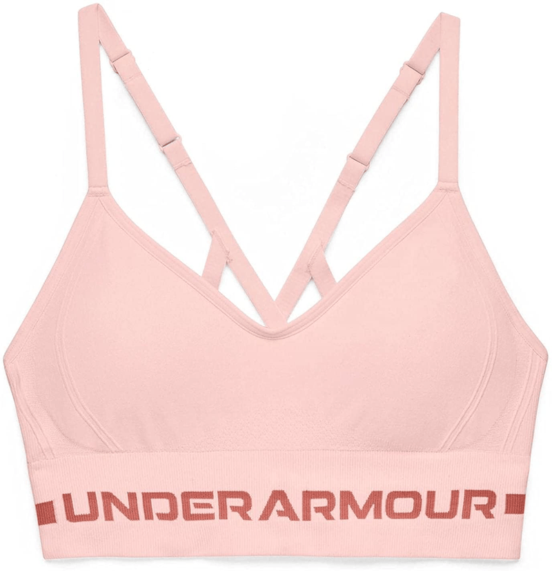 Under Armour Women's Seamless Low Impact Long Bra Apparel & Accessories > Clothing > Underwear & Socks > Bras Under Armour Beta Tint (659)/Stardust Pink Small 