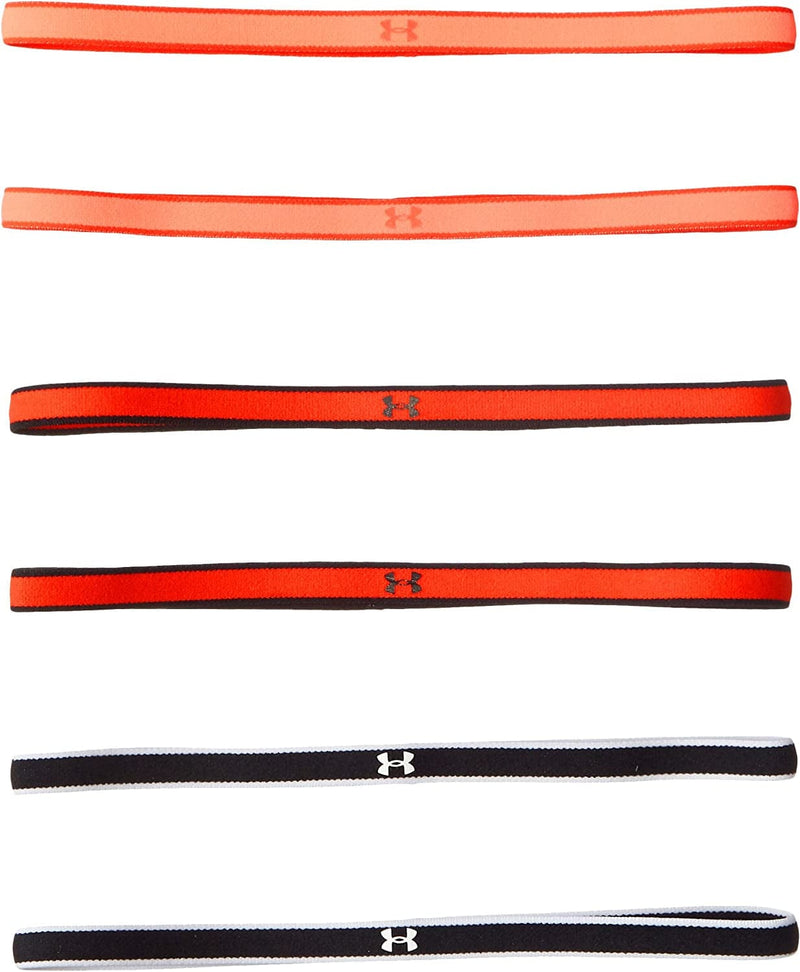 Under Armour Womens Mini Athletic Headbands, 6-Pack Sporting Goods > Outdoor Recreation > Winter Sports & Activities Under Armour Accessories Radio Red (890)/Black One Size 