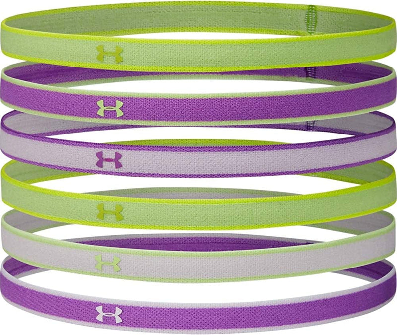 Under Armour Womens Mini Athletic Headbands, 6-Pack Sporting Goods > Outdoor Recreation > Winter Sports & Activities Under Armour Accessories Exotic Bloom (568)/Crystal Lilac One Size 