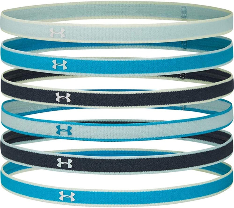 Under Armour Womens Mini Athletic Headbands, 6-Pack Sporting Goods > Outdoor Recreation > Winter Sports & Activities Under Armour Accessories Equator Blue (417)/Seaglass Blue One Size 