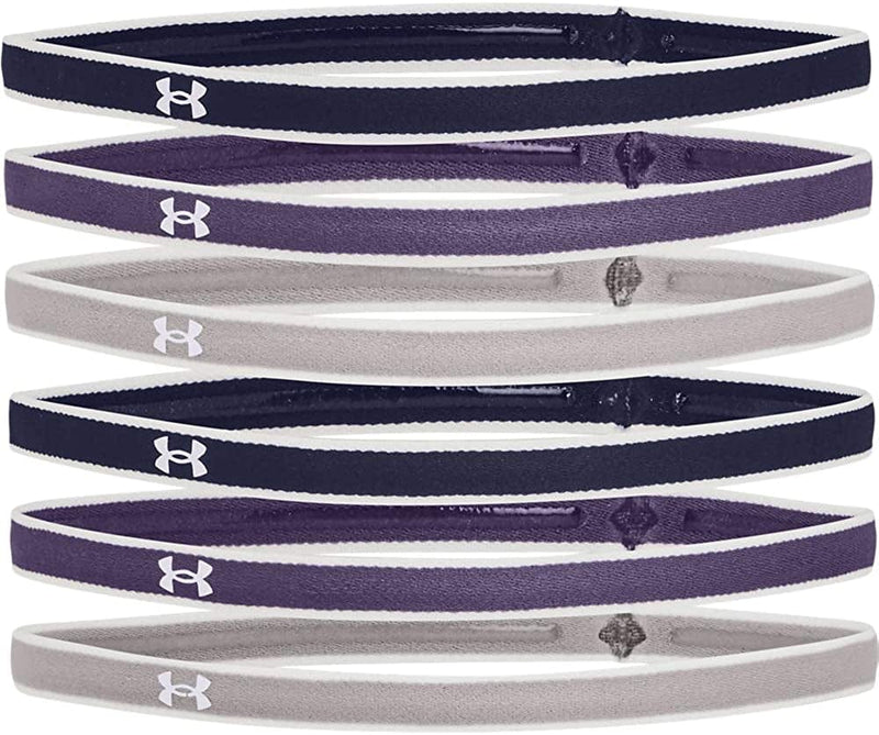 Under Armour Womens Mini Athletic Headbands, 6-Pack Sporting Goods > Outdoor Recreation > Winter Sports & Activities Under Armour Midnight Navy (412)/Gray Wolf One Size 