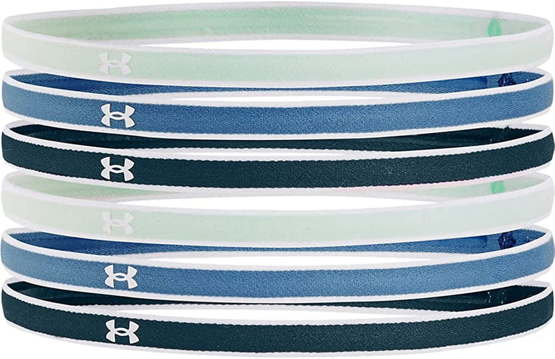 Under Armour Womens Mini Athletic Headbands, 6-Pack Sporting Goods > Outdoor Recreation > Winter Sports & Activities Under Armour Blue Note (413)/Aqua Blue One Size 