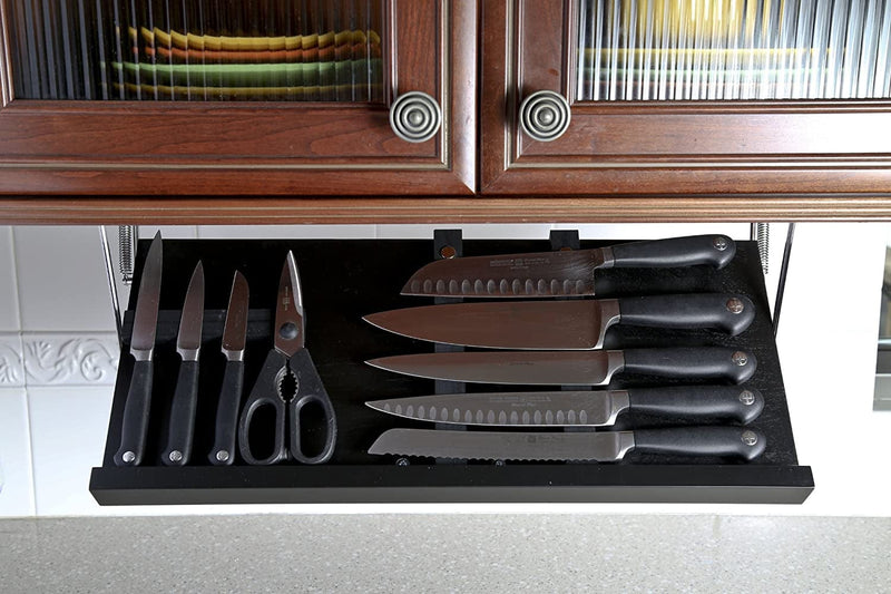 Under Cabinet Knife Storage Home & Garden > Kitchen & Dining > Kitchen Tools & Utensils > Kitchen Knives The Drop Block   