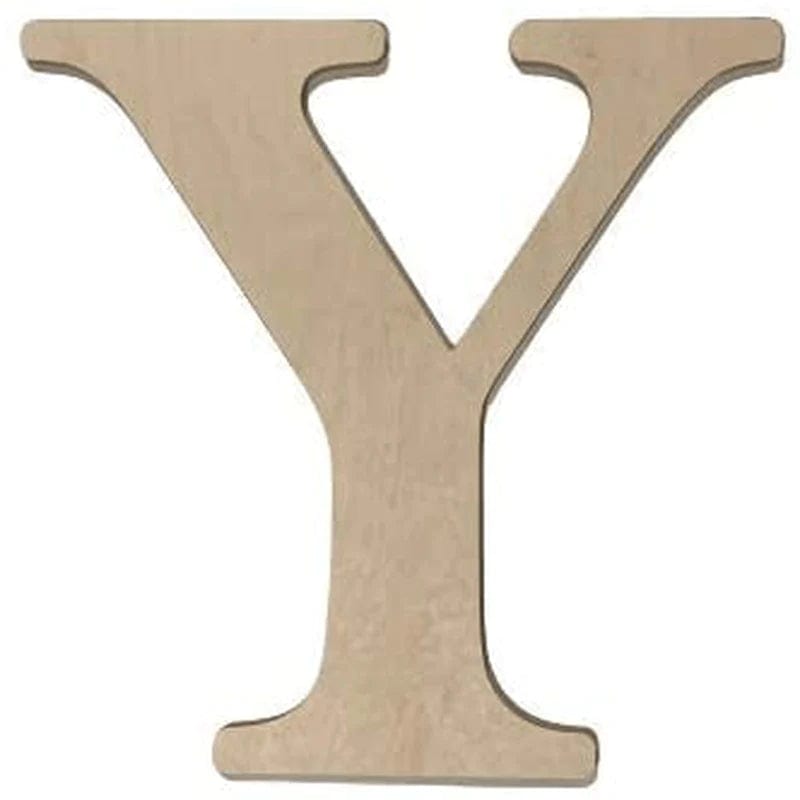 Unfinished Wooden Letter for Wedding Guestbook or Wall Decor (24") (Letter S) Home & Garden > Decor > Seasonal & Holiday Decorations Custom WoodWorks Letter Y  