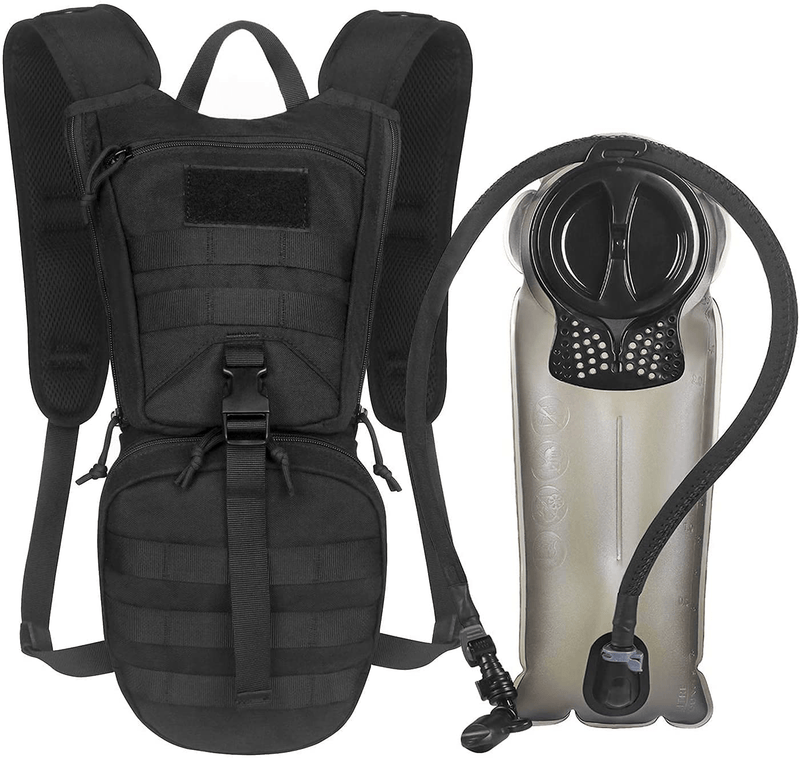 Unigear Tactical Hydration Packs Backpack 1050D with 2.5L Water Bladder, Thermal Insulation Pack Keeps Liquid Cool up to 4 Hours for Hiking, Cycling, Hunting and Climbing Sporting Goods > Outdoor Recreation > Camping & Hiking > Hiking Poles Unigear Black  