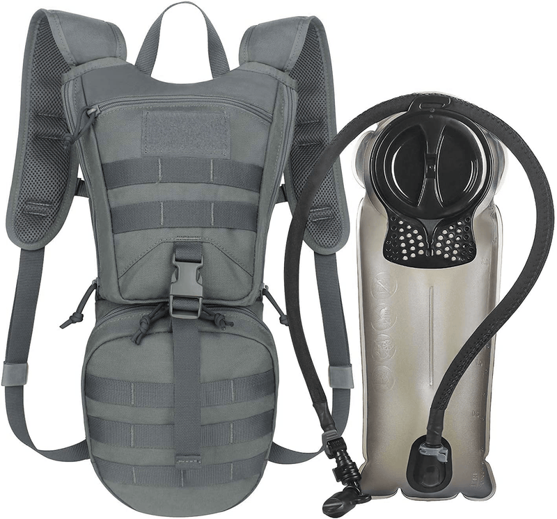 Unigear Tactical Hydration Packs Backpack 1050D with 2.5L Water Bladder, Thermal Insulation Pack Keeps Liquid Cool up to 4 Hours for Hiking, Cycling, Hunting and Climbing Sporting Goods > Outdoor Recreation > Camping & Hiking > Hiking Poles Unigear Gray  
