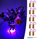 UNIQLED 10 Packs 20 LED Wine Bottle Cork Starry String Lights Battery Operated Fairy Night Wire Lights for DIY Wedding Decor Party Christmas Holiday Decoration (Blue) Home & Garden > Lighting > Light Ropes & Strings UNIQLED Purple  