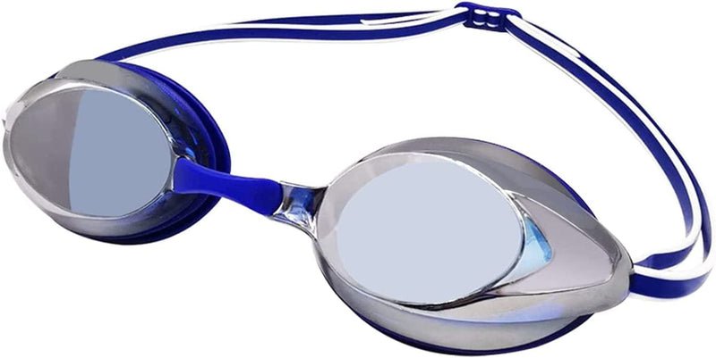 Unisex-Adult Swim Goggles Sporting Goods > Outdoor Recreation > Boating & Water Sports > Swimming > Swim Goggles & Masks KOL DEALS Blue Mirrored 