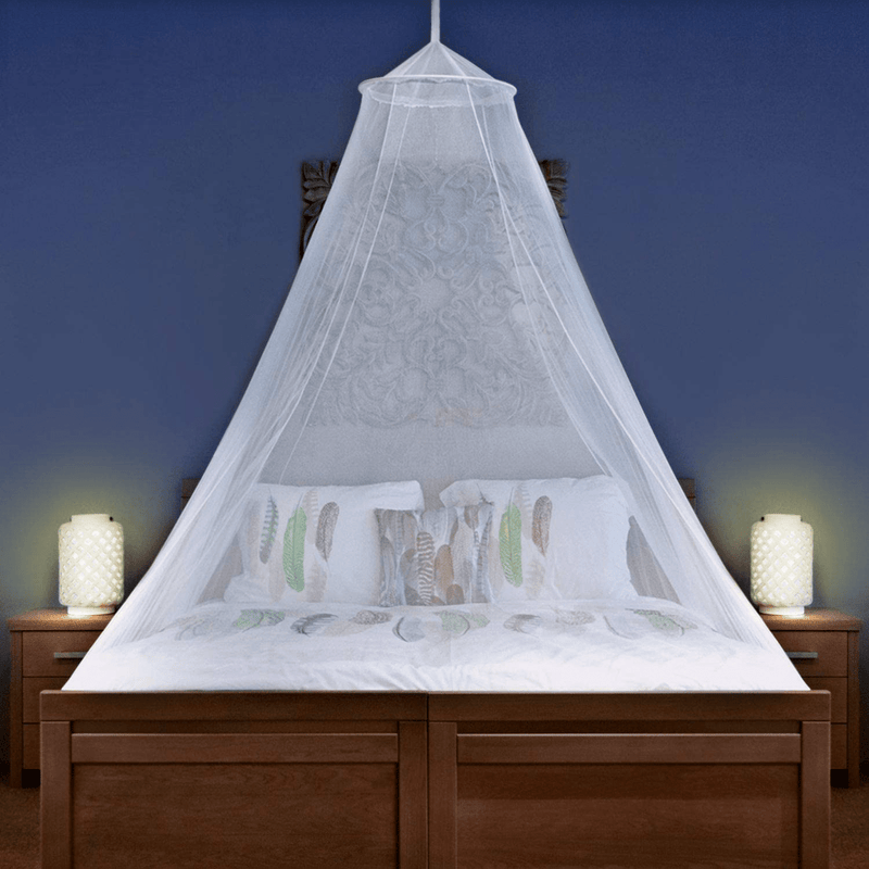 Universal Backpackers Mosquito Net for Single to King-Sized Beds – 2 Openings or Fully-Enclosed Bed Canopy – Conical Design for Decoration or Travel – Free Bag & Hanging Kit for Easy Setup Sporting Goods > Outdoor Recreation > Camping & Hiking > Mosquito Nets & Insect Screens Universal Backpackers Conical Xl No Opening  