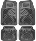 Universal Rubber Floor Mats All Season Custom Fit All Cars 4 Piece Grey Vehicles & Parts > Vehicle Parts & Accessories > Motor Vehicle Parts > Motor Vehicle Seating AG PARTS ONLINE GREY  