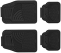 Universal Rubber Floor Mats All Season Custom Fit All Cars 4 Piece Grey Vehicles & Parts > Vehicle Parts & Accessories > Motor Vehicle Parts > Motor Vehicle Seating AG PARTS ONLINE BLACK  