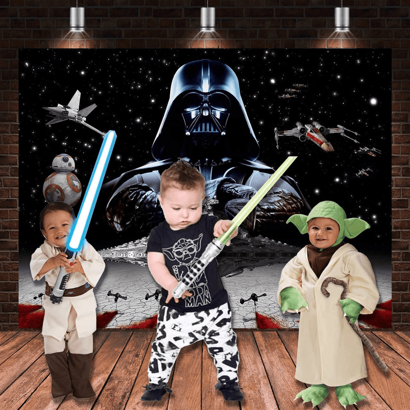 Universe Wars Backdrop | Boy Birthday Party Supplies Banner Photography Background Decorations Photo Booth Props Party Decor Home & Garden > Decor > Seasonal & Holiday Decorations COAIND   