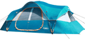 UNP Camping Tent 10-Person-Family Tents, Parties, Music Festival Tent, Big, Easy Up, 5 Large Mesh Windows, Double Layer, 2 Room, Waterproof, Weather Resistant, 18Ft X 9Ft X78In Sporting Goods > Outdoor Recreation > Camping & Hiking > Tent Accessories unp Ocean Blue  