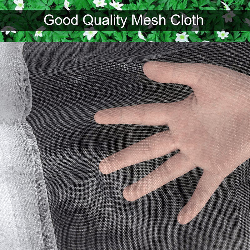 Unves 8 X 10 Feet Bug Mesh Netting Insect Mosquito Net, Garden Bird Netting, Pest Barrier Protect Garden Plant Fruits against Birds Bugs, Plant Protecting Netting (White) Sporting Goods > Outdoor Recreation > Camping & Hiking > Mosquito Nets & Insect Screens Unves   