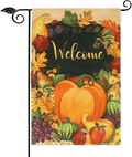Unves Fall Garden Flag 12.5 x 18 Inch, Decorative Thanksgiving Flag Pumpkin Fall Leaves, Double Sided Buffalo Check Plaid Farm Welcome Garden Flag Thanksgiving Harvest Rustic Yard Outdoor Decoration Home & Garden > Decor > Seasonal & Holiday Decorations& Garden > Decor > Seasonal & Holiday Decorations Unves Yellow  