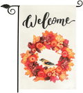 Unves Fall Garden Flag 12.5 x 18 Inch, Decorative Thanksgiving Flag Pumpkin Fall Leaves, Double Sided Buffalo Check Plaid Farm Welcome Garden Flag Thanksgiving Harvest Rustic Yard Outdoor Decoration Home & Garden > Decor > Seasonal & Holiday Decorations& Garden > Decor > Seasonal & Holiday Decorations Unves brown  