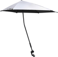 UPF 50+ Adjustable Umbrella with Universal Clamp Beach Umbrella for Patio, Golf Cart, Chair, Stroller, Bleacher（Black XL） Home & Garden > Lawn & Garden > Outdoor Living > Outdoor Umbrella & Sunshade Accessories Prospo Black  