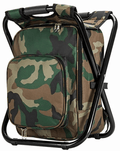 Upgraded Large Size 3 In1 Multifunction Fishing Backpack Chair, Portable Hiking Camouflage Camping Stool, Folding Cooler Insulated Picnic Bag Backpack Stool Sporting Goods > Outdoor Recreation > Camping & Hiking > Camp Furniture Bright starl Camouflage  