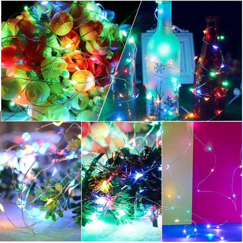 Upgraded Version Solar String Lights Outdoor Waterproof 72Ft 200 Leds Solar Powered Fairy Lights Decoration Copper Wire Lights with 8 Modes, for Patio Yard Valentine'S Day Christmas Decor Home & Garden > Decor > Seasonal & Holiday Decorations Lankey   