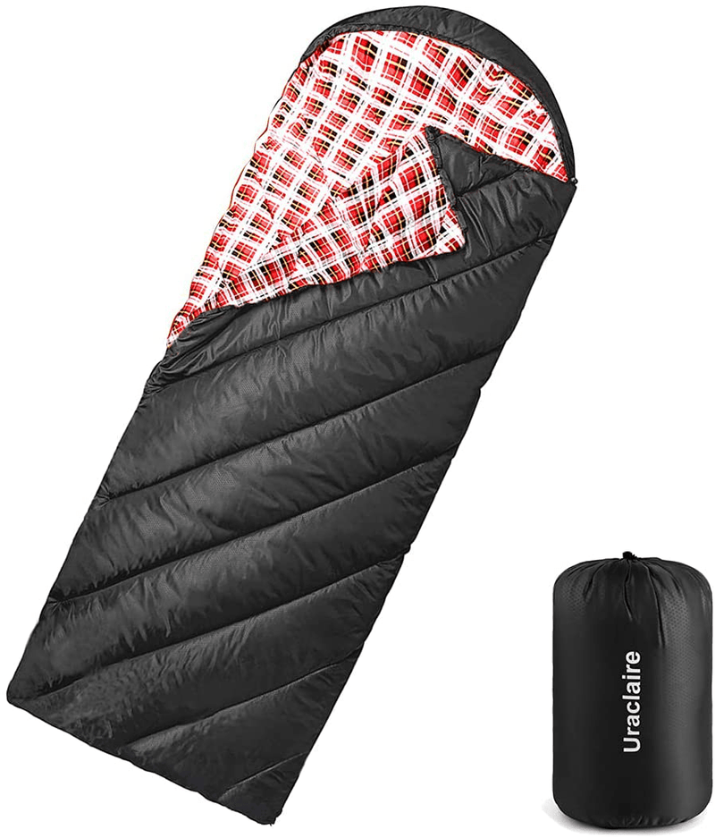 Uraclaire Sleeping Bag All Seasons,Lightweight and Waterproof, Great for Adults and Kids Outdoor Hiking，Hunting，Camping and Backpacking Sporting Goods > Outdoor Recreation > Camping & Hiking > Sleeping Bags Uraclaire Black  
