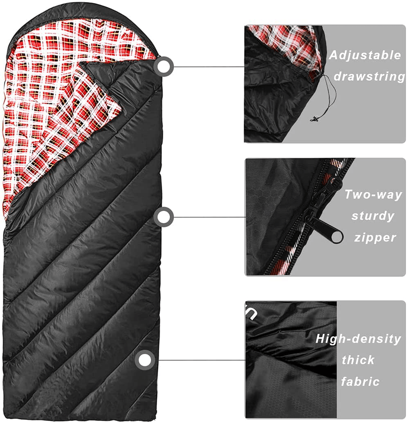 Uraclaire Sleeping Bag All Seasons,Lightweight and Waterproof, Great for Adults and Kids Outdoor Hiking，Hunting，Camping and Backpacking