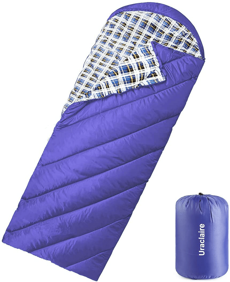 Uraclaire Sleeping Bag All Seasons,Lightweight and Waterproof, Great for Adults and Kids Outdoor Hiking，Hunting，Camping and Backpacking Sporting Goods > Outdoor Recreation > Camping & Hiking > Sleeping Bags Uraclaire Navy blue  