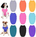 URATOT 9 Pack Dog T-Shirt Dog Plain Shirts Pet Blank Clothes Cotton Puppy Clothes Mixed Colors Pet Apparel Dog Cat Pet Clothes for Spring Summer, Large