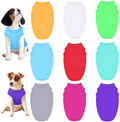 URATOT 9 Pack Dog T-Shirt Dog Plain Shirts Pet Blank Clothes Cotton Puppy Clothes Mixed Colors Pet Apparel Dog Cat Pet Clothes for Spring Summer, Large Animals & Pet Supplies > Pet Supplies > Dog Supplies > Dog Apparel URATOT White, Grey, Orange, Red, Assorted Colors Medium 