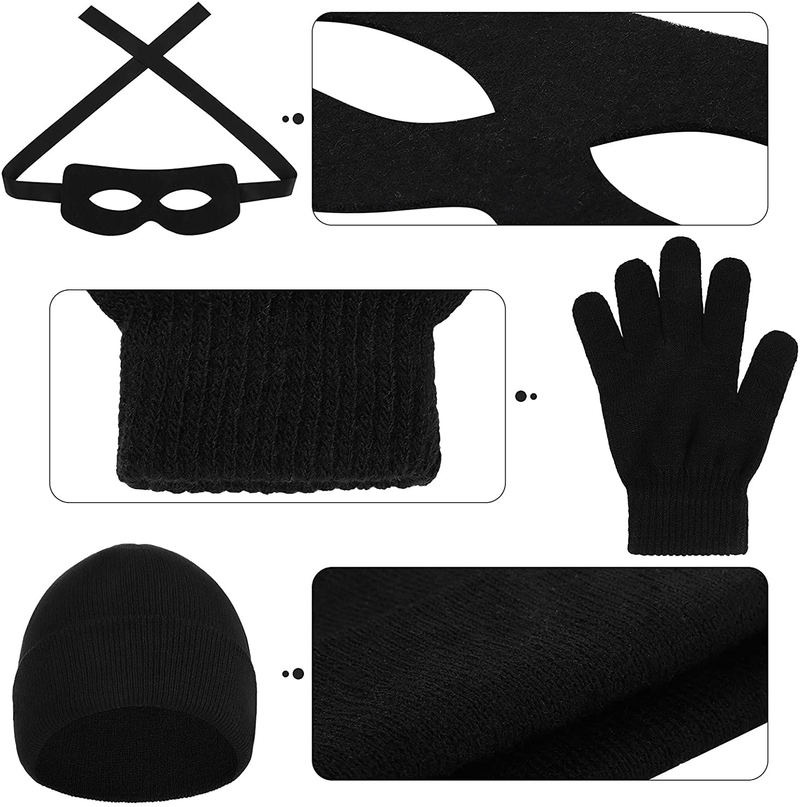 URATOT Women's Robber Costume Set Cosplay Thief Accessories for Halloween Party Apparel & Accessories > Costumes & Accessories > Costumes URATOT   