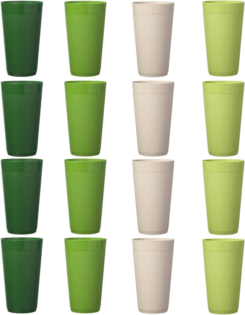 US Acrylic Newport 20 Ounce Unbreakable Plastic Stackable Water Tumblers in Green Grove | Set of 12 Drinking Cups | Reusable, Bpa-Free, Made in the USA, Top-Rack Dishwasher and Microwave Safe Home & Garden > Kitchen & Dining > Tableware > Drinkware US Acrylic   
