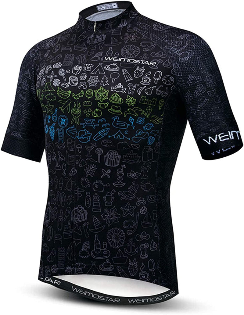 USA Cycling Jersey Men MTB Road Bike Shirt Summer Biking Tops Short Sleeve Cycle Clothes Sports Wear Breathable Quick Dry Sporting Goods > Outdoor Recreation > Cycling > Cycling Apparel & Accessories JPOJPO Cd6109 Medium 