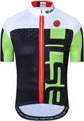 USA Cycling Jersey Men MTB Road Bike Shirt Summer Biking Tops Short Sleeve Cycle Clothes Sports Wear Breathable Quick Dry Sporting Goods > Outdoor Recreation > Cycling > Cycling Apparel & Accessories JPOJPO C Green Medium 