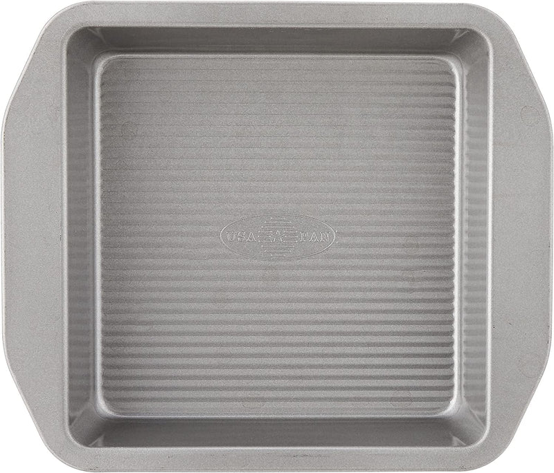 USA Pan 1120BW-3-ABC-1 American Bakeware Classics 8-Inch Square Cake and Brownie Pan, Aluminized Steel Home & Garden > Kitchen & Dining > Cookware & Bakeware USA Pan   