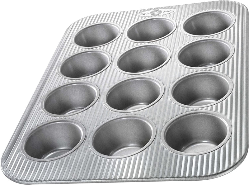 USA Pan Bakeware Muffin Pan, 12-Well, Aluminized Steel Home & Garden > Kitchen & Dining > Cookware & Bakeware USA Pan Muffin Pan  