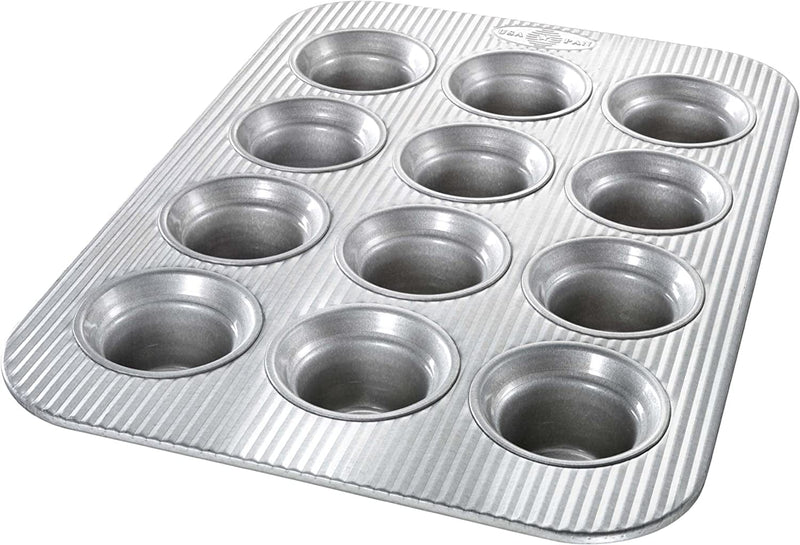 USA Pan Bakeware Muffin Pan, 12-Well, Aluminized Steel Home & Garden > Kitchen & Dining > Cookware & Bakeware USA Pan Crown Muffin Pan  
