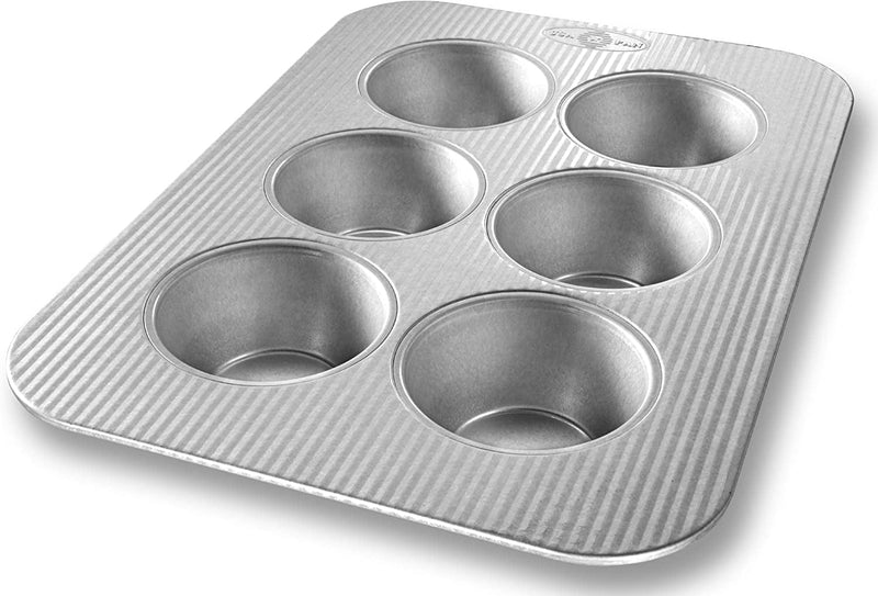 USA Pan Bakeware Muffin Pan, 12-Well, Aluminized Steel Home & Garden > Kitchen & Dining > Cookware & Bakeware USA Pan Jumbo Muffin Pan  