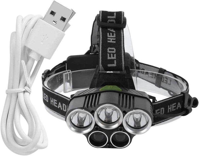 USB Charging T6 Aluminum Alloy Headlamp Waterproof Head Light Lamp Torches Flashlight Adjustable for Outdoor Camping Fishing Hiking Map Reading Hardware > Tools > Flashlights & Headlamps > Flashlights Fdit   