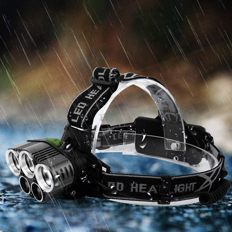 USB Charging T6 Aluminum Alloy Headlamp Waterproof Head Light Lamp Torches Flashlight Adjustable for Outdoor Camping Fishing Hiking Map Reading Hardware > Tools > Flashlights & Headlamps > Flashlights Fdit   