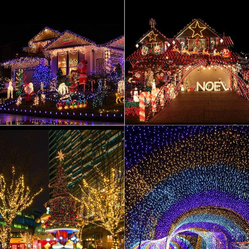 USB Christmas Lights, 66Ft 200 LED Upgraded Larger RGB Bulb Brighter Color Changing Christmas Fairy Lights with Remote, Unique Dual/Triple Colors Valentine’S Day Lights for Bedroom Wedding Home & Garden > Lighting > Light Ropes & Strings QiShi   