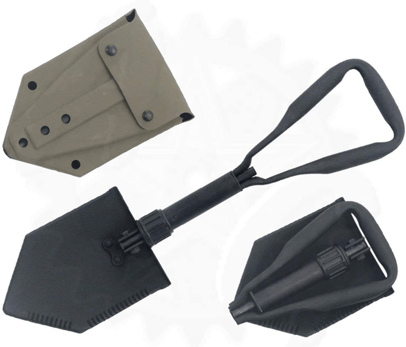 USGI Industries Military Style Tri-Fold Entrenching Tool (E-Tool) Sporting Goods > Outdoor Recreation > Camping & Hiking > Camping Tools USGI Industries Shovel with Rubber Pouch  