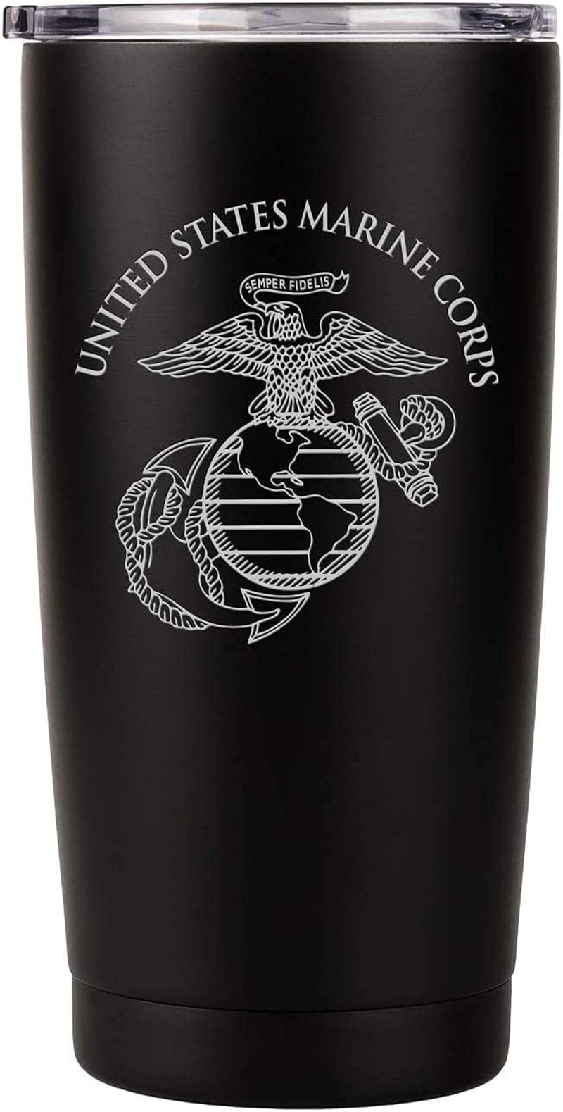 USN 20Oz Double Wall Vacuum Insulated Stainless Steel Navy Tumbler Travel Mug Home & Garden > Kitchen & Dining > Tableware > Drinkware Military Gift Shop USMC  