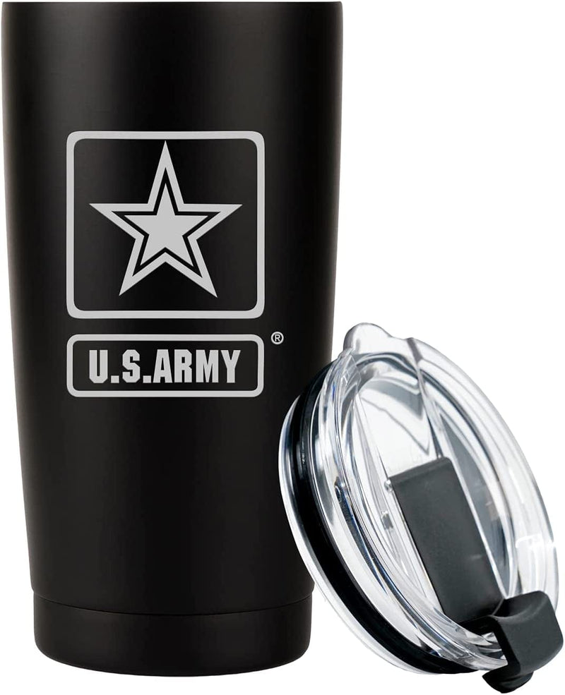USN 20Oz Double Wall Vacuum Insulated Stainless Steel Navy Tumbler Travel Mug Home & Garden > Kitchen & Dining > Tableware > Drinkware Military Gift Shop ARMY  