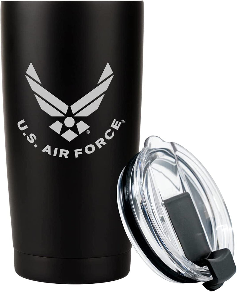 USN 20Oz Double Wall Vacuum Insulated Stainless Steel Navy Tumbler Travel Mug Home & Garden > Kitchen & Dining > Tableware > Drinkware Military Gift Shop AIR FORCE  