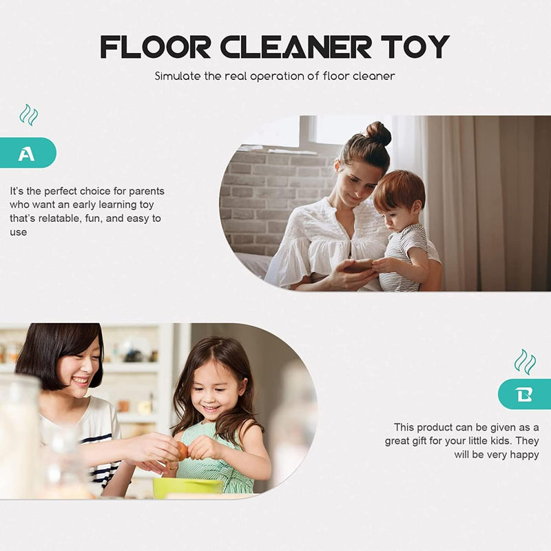 UTHCLO Funny Simulated for Robot Duster Fake Toy Color Children Christmas Housework Random Educational Unique Play Role Home Appliance Smooth Toys Role-Playing House Cleaning Education Home & Garden > Household Supplies > Household Cleaning Supplies UTHCLO   