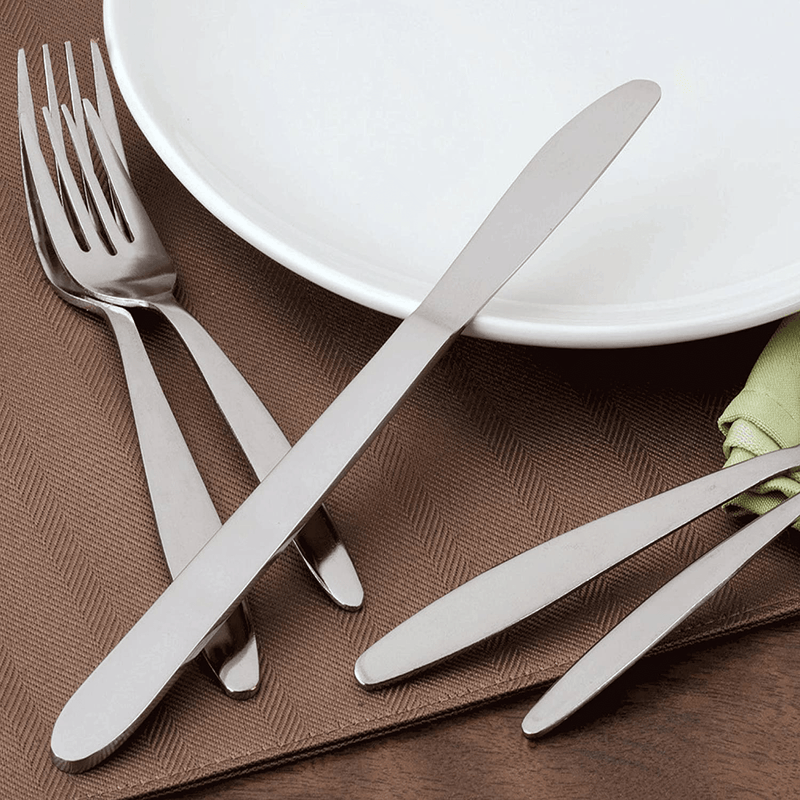 Utica Cutlery Streamline Flatware Set, 40 Piece (Service For Eight), Stainless